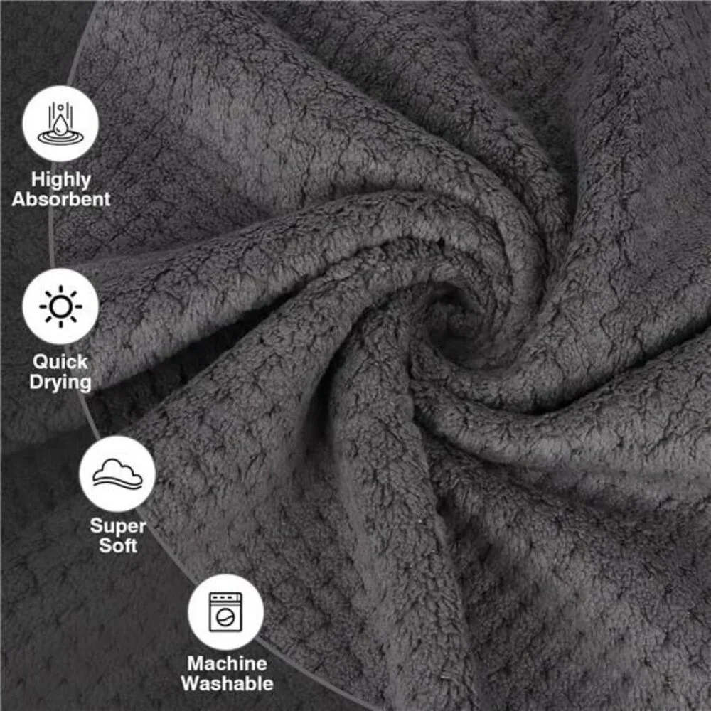 Microfiber Gym Towels 3 Pack Quick Dry Soft Absorbent Workout Yoga Spa Fitness